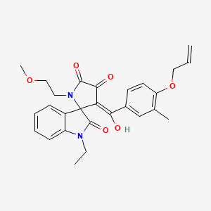 1-ethyl-4'-hydroxy-1'-(2-methoxyethyl)-3'-{[3-methyl-4-(prop-2-en-1-yloxy)phenyl]carbonyl}spiro[indole-3,2'-pyrrole]-2,5'(1H,1'H)-dione