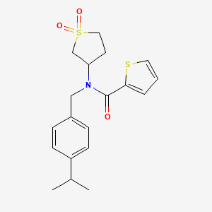 N-(1,1-dioxidotetrahydrothiophen-3-yl)-N-[4-(propan-2-yl)benzyl]thiophene-2-carboxamide