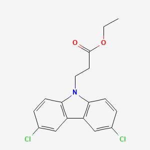 ethyl 3-(3,6-dichloro-9H-carbazol-9-yl)propanoate