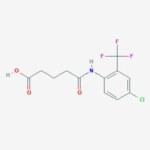 4-{[4-Chloro-2-(trifluoromethyl)phenyl]carbamoyl}butanoic acid