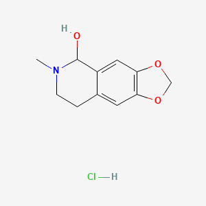 molecular formula C11H14ClNO3 B1212846 盐酸小檗碱 CAS No. 4884-68-8
