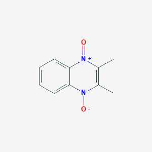 molecular formula C10H10N2O2 B1212848 2,3-二甲基喹喔啉 1,4-二氧化物 CAS No. 5432-74-6