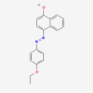 molecular formula C18H16N2O2 B1212853 1-萘酚，4-[(4-乙氧苯基)偶氮]- CAS No. 6535-42-8