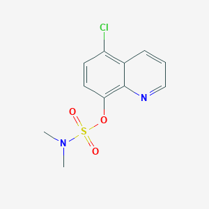 molecular formula C11H11ClN2O3S B12128533 5-Chloro-8-quinolyl (dimethylamino)sulfonate 