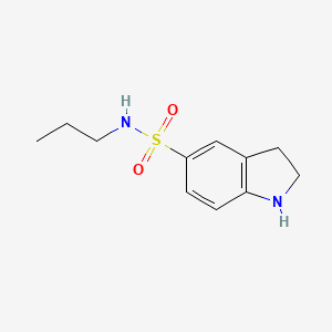 molecular formula C11H16N2O2S B12128537 1h-Indole-5-sulfonamide,2,3-dihydro-n-propyl- 