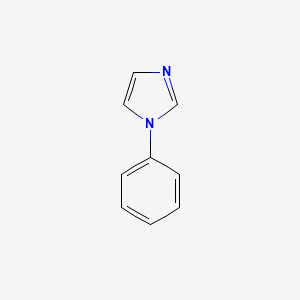 molecular formula C9H8N2 B1212854 1-Phenylimidazole CAS No. 7164-98-9