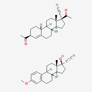 molecular formula C45H58O4 B1212855 Bisecurin I CAS No. 8056-92-6