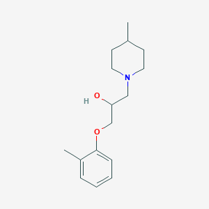 1-(2-Methylphenoxy)-3-(4-methylpiperidin-1-yl)propan-2-ol