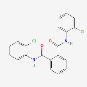 molecular formula C20H14Cl2N2O2 B12128652 N1,N2-bis(2-chlorophenyl)benzene-1,2-dicarboxamide 