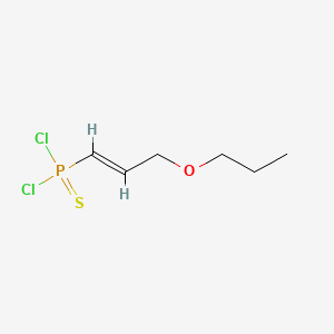 molecular formula C6H11Cl2OPS B12128707 dichloro-[(E)-3-propoxyprop-1-enyl]-sulfanylidene-lambda5-phosphane 