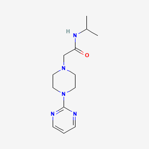 molecular formula C13H21N5O B1212872 N-propan-2-yl-2-[4-(2-pyrimidinyl)-1-piperazinyl]acetamide 