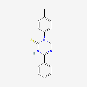 molecular formula C16H15N3S B1212874 3-(4-Methylphenyl)-6-phenyl-1,4-dihydro-1,3,5-triazine-2-thione 