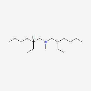 molecular formula C17H37N B1212877 1-己胺，2-乙基-N-(2-乙基己基)-N-甲基- CAS No. 39168-98-4