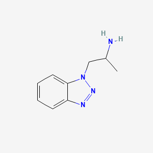 molecular formula C9H12N4 B12128770 1-(1H-1,2,3-benzotriazol-1-yl)propan-2-amine 