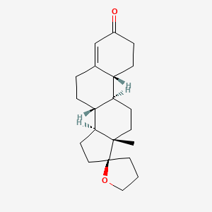 molecular formula C21H30O2 B1212886 19-Norspiroxenone CAS No. 1235-13-8