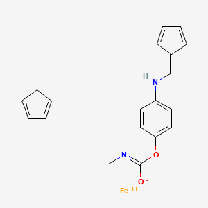 molecular formula C19H19FeN2O2+ B1212889 Ferrocene carbamate CAS No. 74006-19-2
