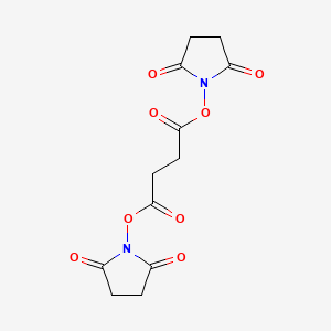 molecular formula C12H12N2O8 B1212893 Bis(2,5-dioxopyrrolidin-1-yl) succinate CAS No. 30364-60-4