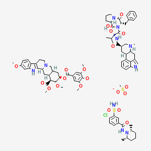 molecular formula C83H104ClN10O20S2- B1212896 Brinerdine CAS No. 55128-93-3