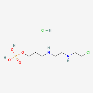 molecular formula C7H19Cl2N2O4P B1212903 N-(2-Chloroethyl)-N'-(3-phosphopropyl)ethylenediamine CAS No. 40253-51-8