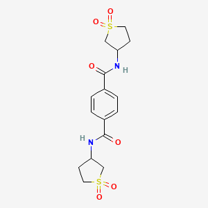 N1,N4-bis(1,1-dioxo-1lambda6-thiolan-3-yl)benzene-1,4-dicarboxamide