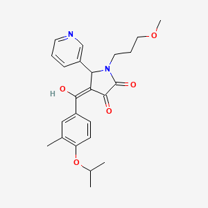 3-Hydroxy-4-(4-isopropoxy-3-methylbenzoyl)-1-(3-methoxypropyl)-5-(pyridin-3-yl)-1H-pyrrol-2(5H)-one