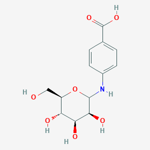 molecular formula C13H17NO7 B1212913 Benzoic acid, 4-(D-mannopyranosylamino)- CAS No. 72150-99-3