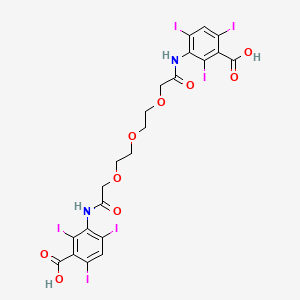molecular formula C22H18I6N2O9 B1212916 Iotroxic acid CAS No. 51022-74-3