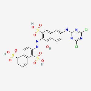 molecular formula C24H16Cl2N6O10S3 B1212919 活性橙MX-2R CAS No. 73816-75-8