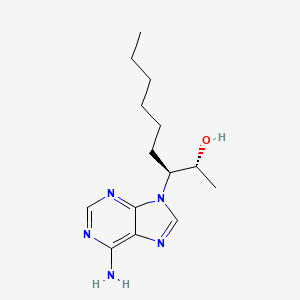 molecular formula C14H23N5O B1212922 (2R,3S)-3-(6-amino-9H-purin-9-yl)nonan-2-ol CAS No. 79813-68-6