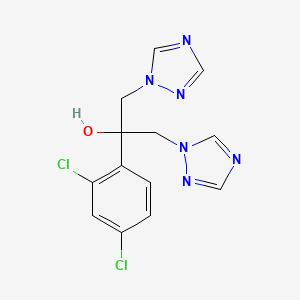 molecular formula C13H12Cl2N6O B1212923 Dichlorophenyl-bis-triazolylpropanol CAS No. 81886-52-4