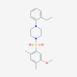 1-(2-Ethylphenyl)-4-(5-methoxy-2,4-dimethylbenzenesulfonyl)piperazine