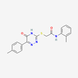 N-(2-methylphenyl)-2-{[6-(4-methylphenyl)-5-oxo-4,5-dihydro-1,2,4-triazin-3-yl]sulfanyl}acetamide