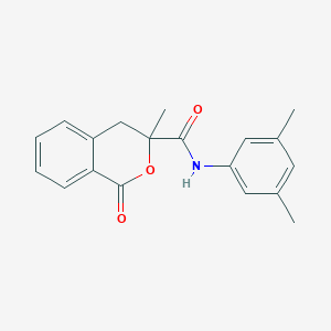 molecular formula C19H19NO3 B12129329 N-(3,5-dimethylphenyl)-3-methyl-1-oxo-3,4-dihydro-1H-isochromene-3-carboxamide 