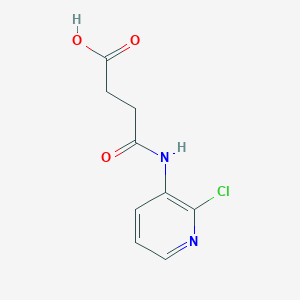 molecular formula C9H9ClN2O3 B12129385 Butanoic acid, 4-[(2-chloro-3-pyridinyl)amino]-4-oxo- CAS No. 25604-14-2