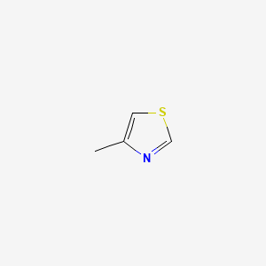 molecular formula C4H5NS B1212942 4-Methylthiazole CAS No. 693-95-8