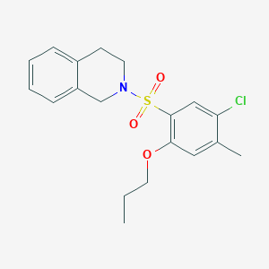 2-[(5-Chloro-4-methyl-2-propoxyphenyl)sulfonyl]-1,2,3,4-tetrahydroisoquinoline