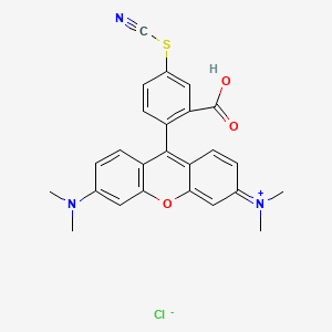 molecular formula C25H22ClN3O3S B1212950 Tetramethylrhodamine thiocyanate CAS No. 4158-89-8