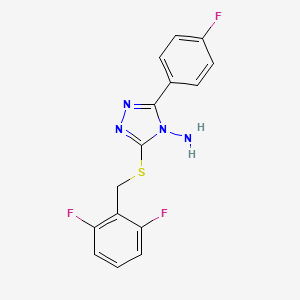 3-[(2,6-Difluorophenyl)methylthio]-5-(4-fluorophenyl)-1,2,4-triazole-4-ylamine