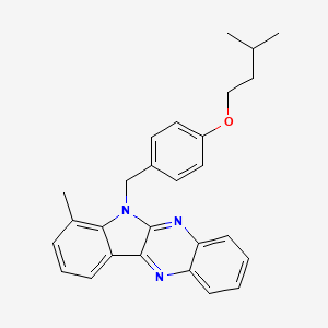 7-methyl-6-[4-(3-methylbutoxy)benzyl]-6H-indolo[2,3-b]quinoxaline