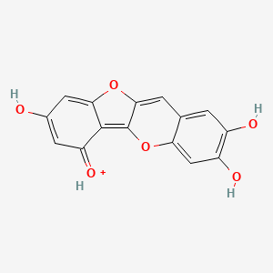 molecular formula C15H9O6+ B1212975 Riccionidin A CAS No. 155518-34-6