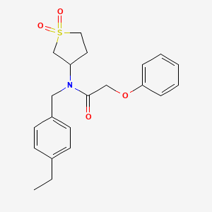 N-(1,1-dioxidotetrahydrothiophen-3-yl)-N-(4-ethylbenzyl)-2-phenoxyacetamide