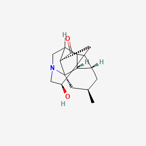 molecular formula C16H23NO2 B1212978 Inundatine CAS No. 34415-56-0