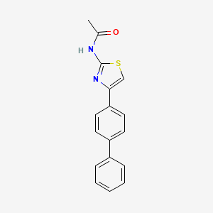 molecular formula C17H14N2OS B12129794 N-(4-Biphenyl-4-yl-thiazol-2-yl)-acetamide 