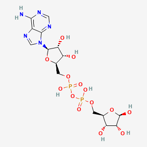 molecular formula C15H23N5O14P2 B1212986 Adenosine diphosphate ribose 