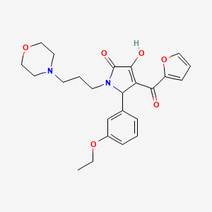 5-(3-ethoxyphenyl)-4-(furan-2-ylcarbonyl)-3-hydroxy-1-[3-(morpholin-4-yl)propyl]-1,5-dihydro-2H-pyrrol-2-one