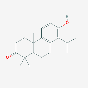 molecular formula C20H28O2 B1212989 松柏-8,11,13-三烯-3-酮，13-羟基-14-异丙基- 