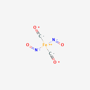 molecular formula C2FeN2O4 B1212990 Iron, dicarbonyldinitrosyl- CAS No. 13682-74-1