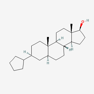 molecular formula C24H40O B1212996 3beta-Cyclopentyl-5alpha-androstan-17beta-ol CAS No. 6944-47-4
