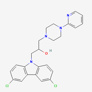 1-(3,6-Dichloro-carbazol-9-yl)-3-(4-pyridin-2-yl-piperazin-1-yl)-propan-2-ol