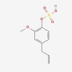 molecular formula C10H12O5S B1213000 Eugenol sulfate CAS No. 95480-60-7